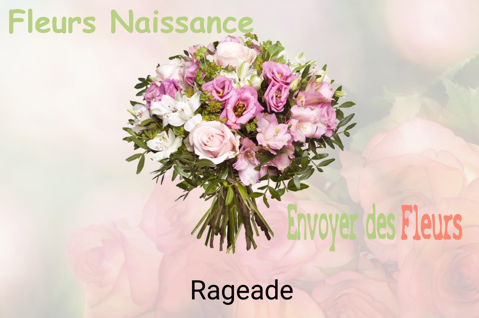 Bouquet de fleurs de naissance livré à Rageade